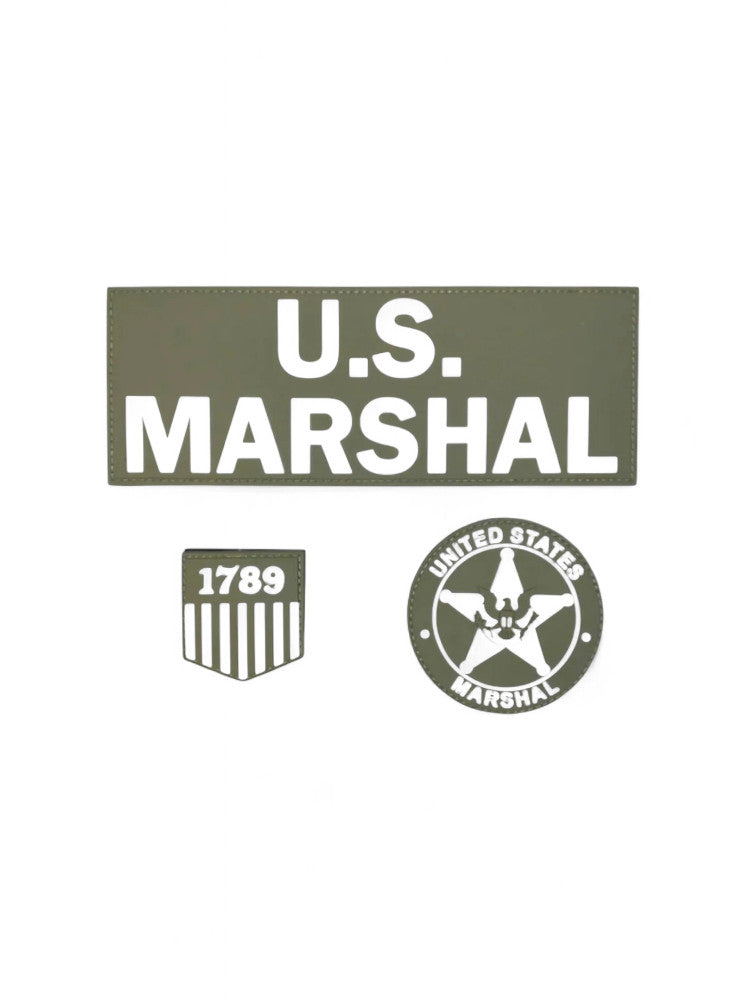 【USマーシャルPVCパッチ‼️】 Reflective PVC Patch - Police U.S. Marshal Combat ID Patch