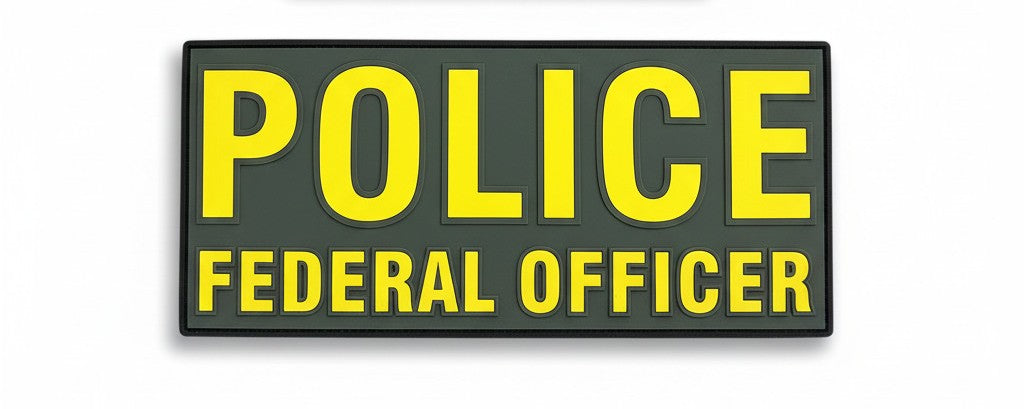 NEW! POLICE FEDERAL OFFICER 6X3 PATCH
