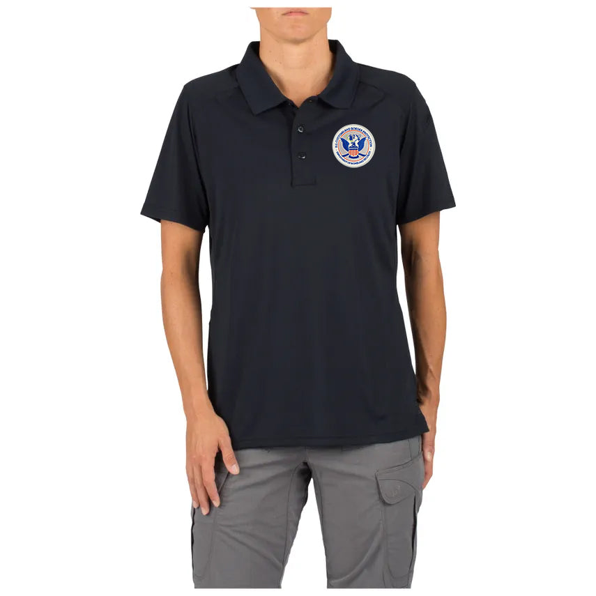 CLEARANCE CBP SEAL EMB 5.11 WOMEN'S HELIOS SHORT SLEEVE POLO 61305