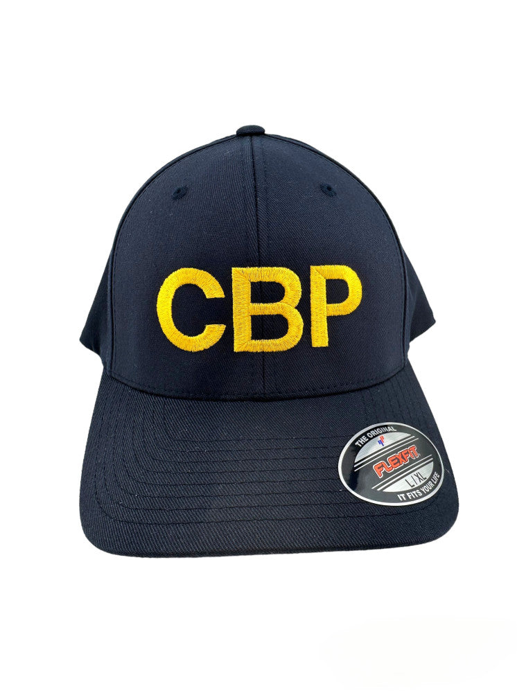 CBP GOLD LETTERS EMBROIDERED FLEXFIT HAT