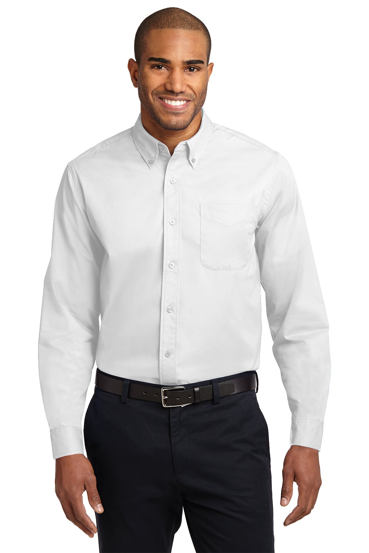 LONG SLEEVE TALL MEN'S BUTTON SHIRT TLS608