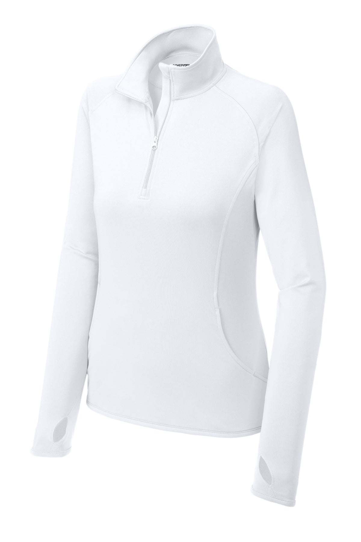 WOMEN'S SPORT-TEK SPORT WICK STRETCH 1/2 ZIP PULLOVER-LST850