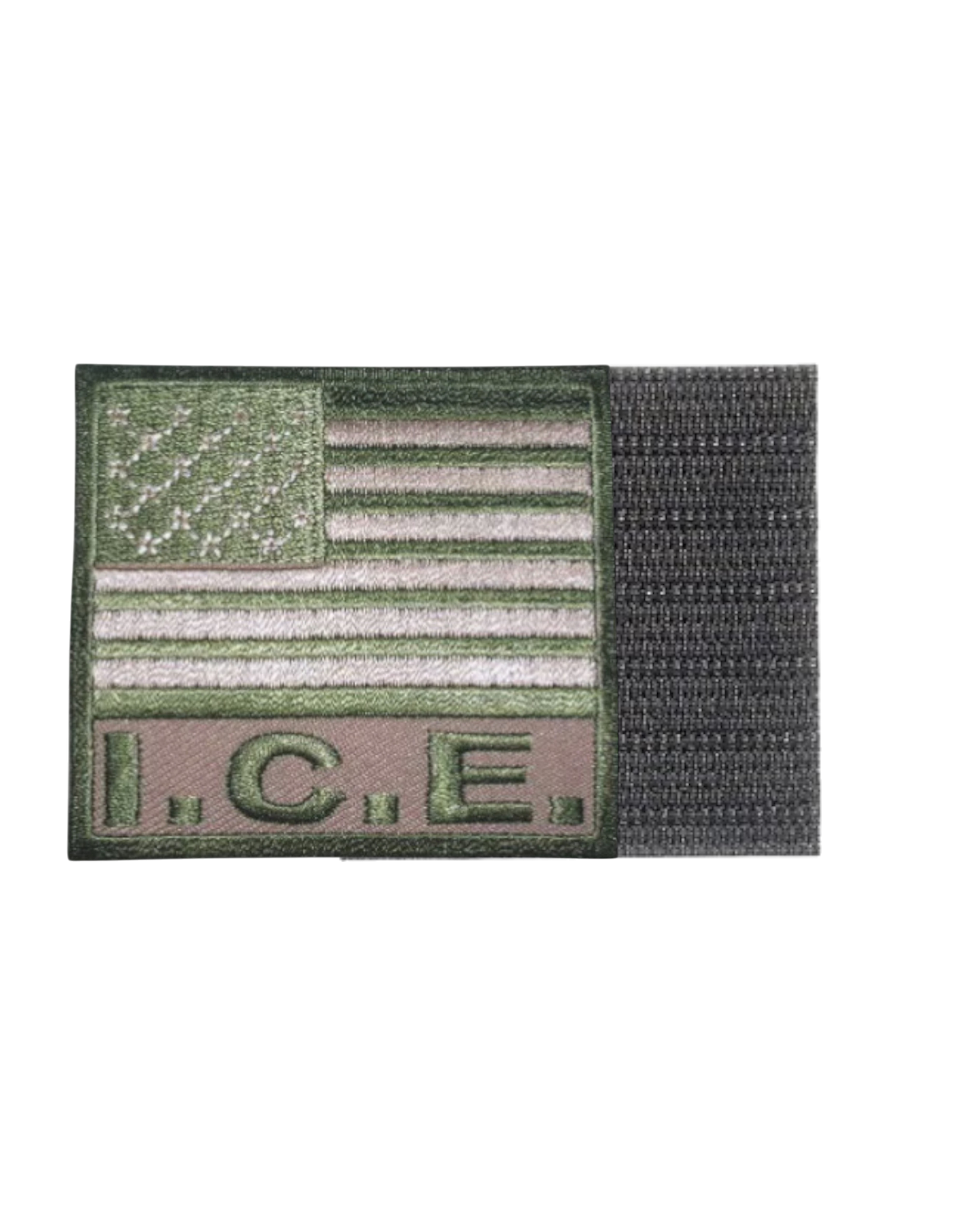 ICE US FLAG PATCH TAN/OD GREEN