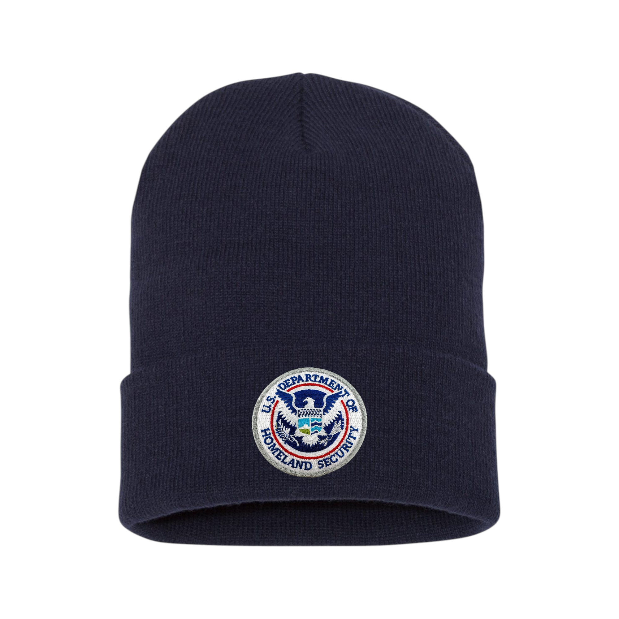 DHS CUFFED KNIT BEANIE – Sally's Cop Shop
