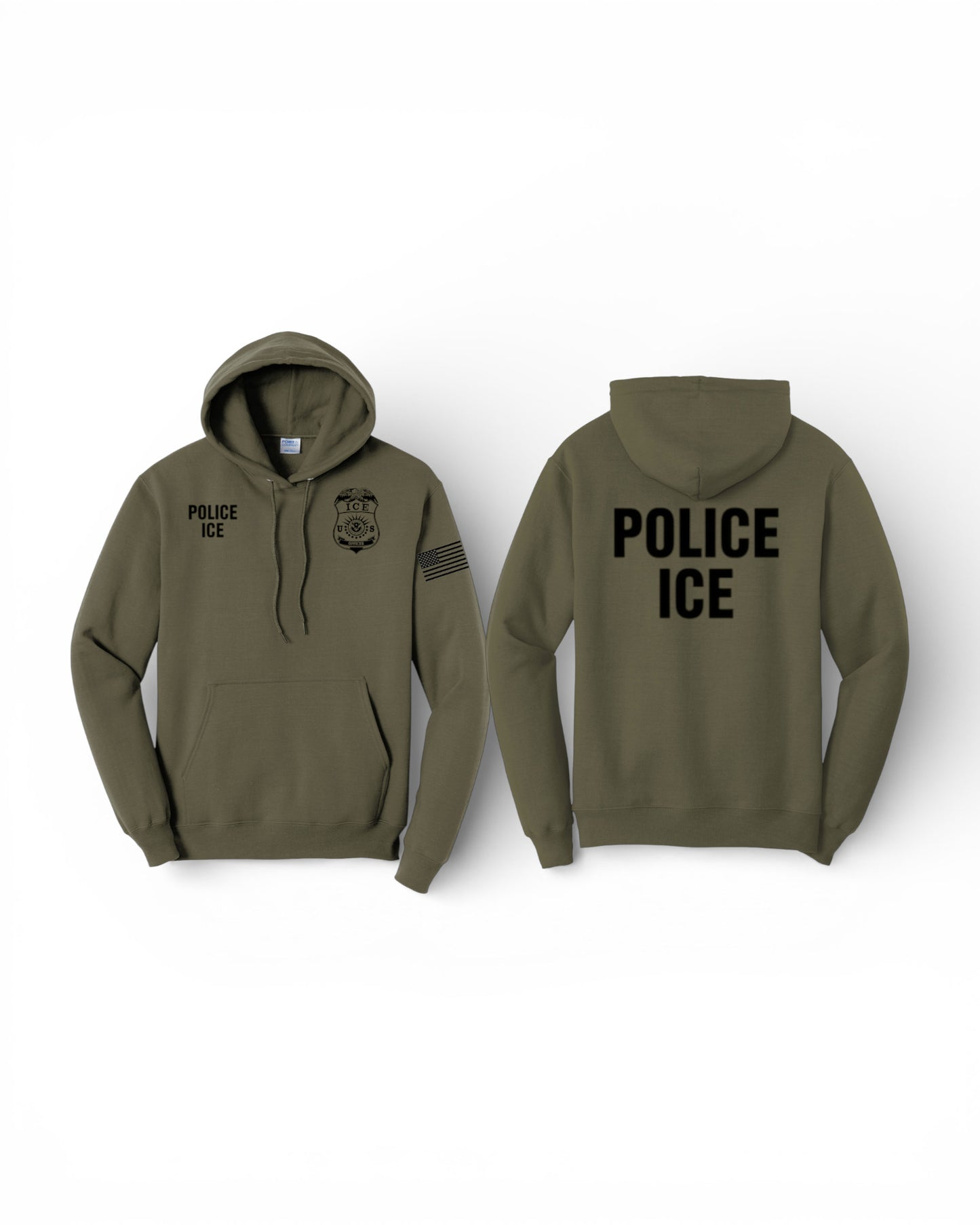 POLICE ICE COTTON HOODIE-PC78H