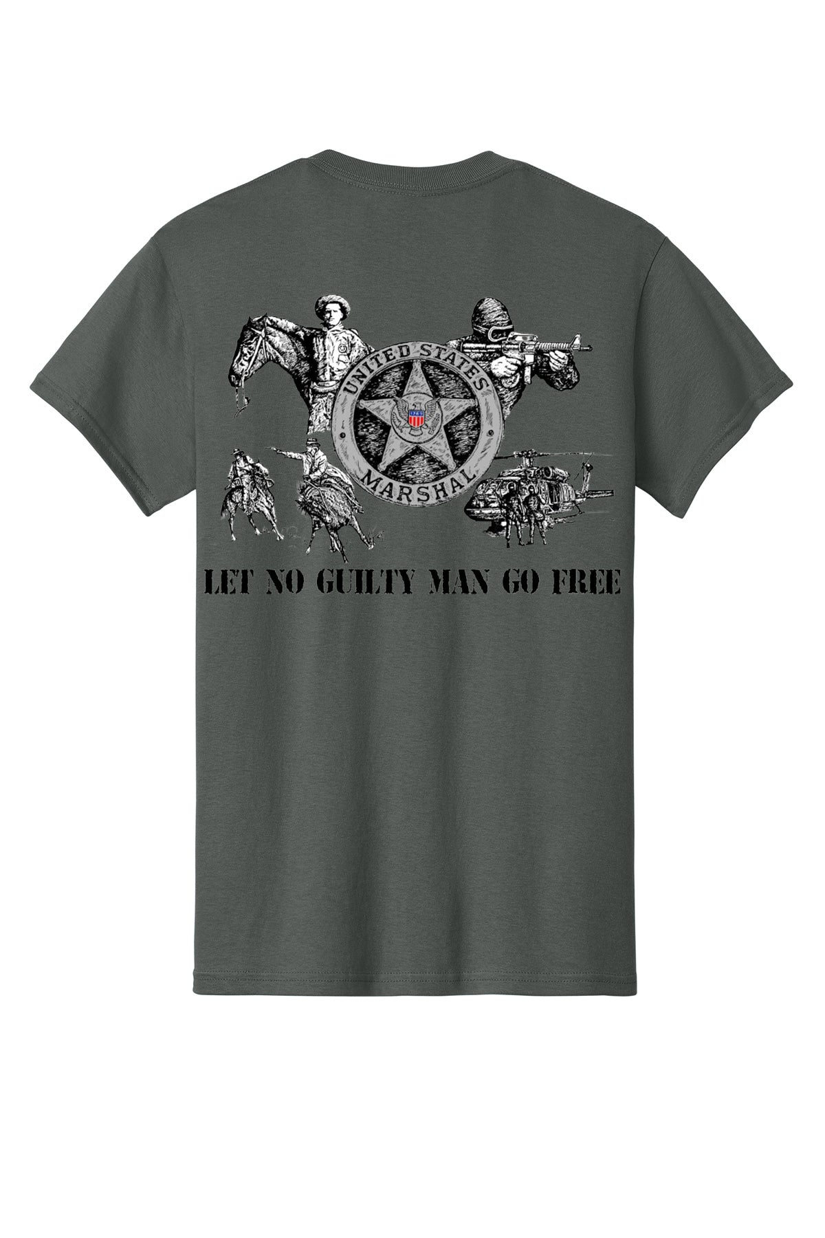 LET NO GUILTY MAN GO FREE T-SHIRT