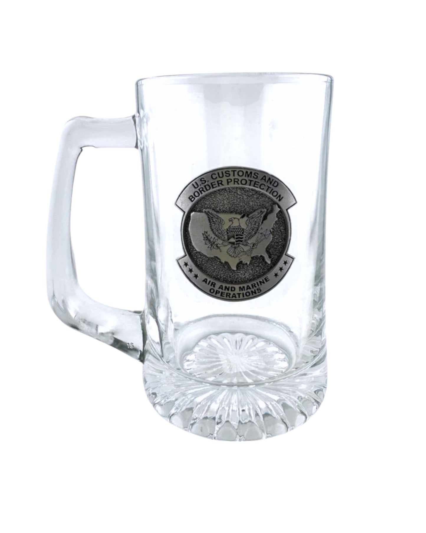 CBP AMO PEWTER BADGE BEER MUG