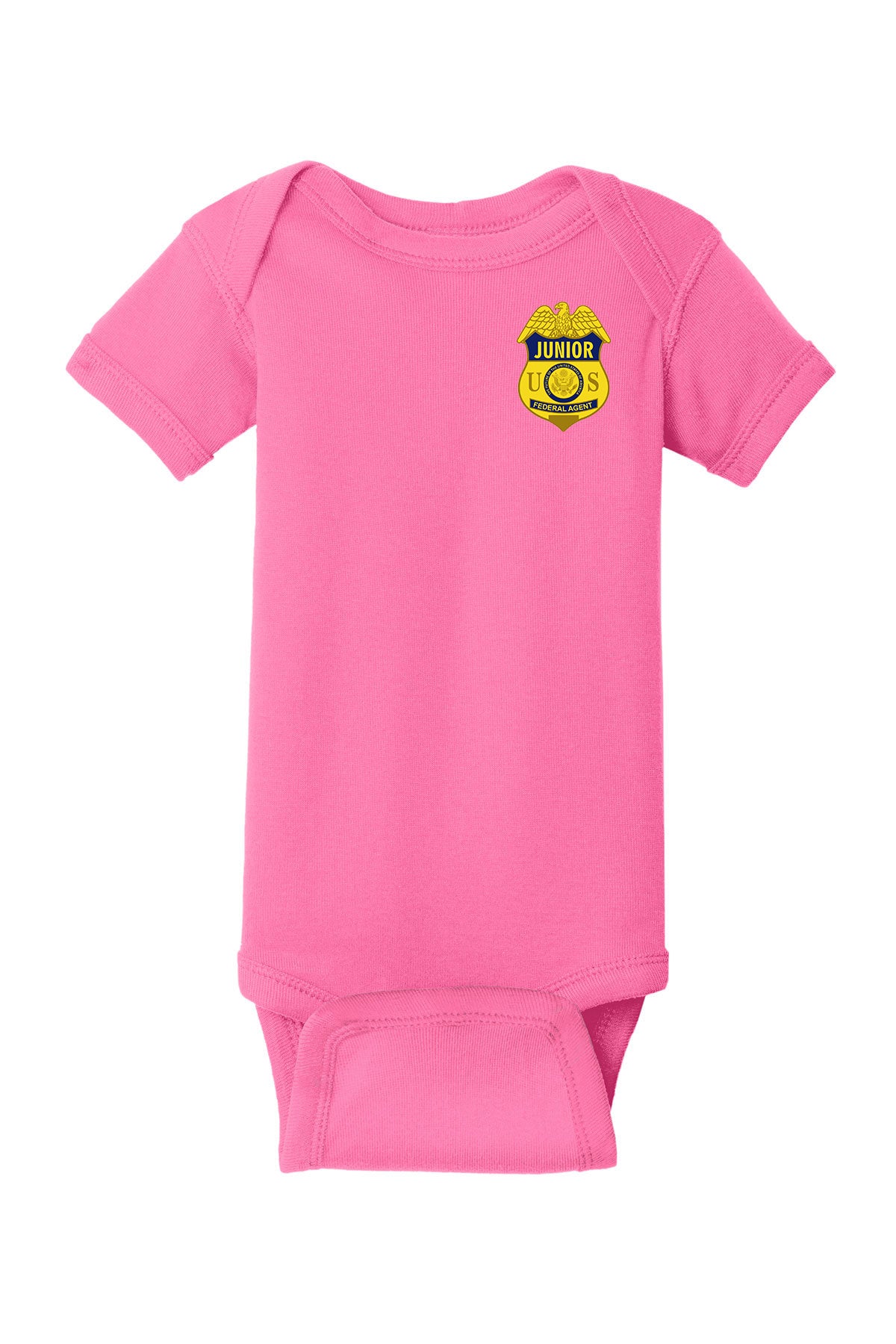 INFANT ONESIE WITH JUNIOR FEDERAL AGENT BADGE