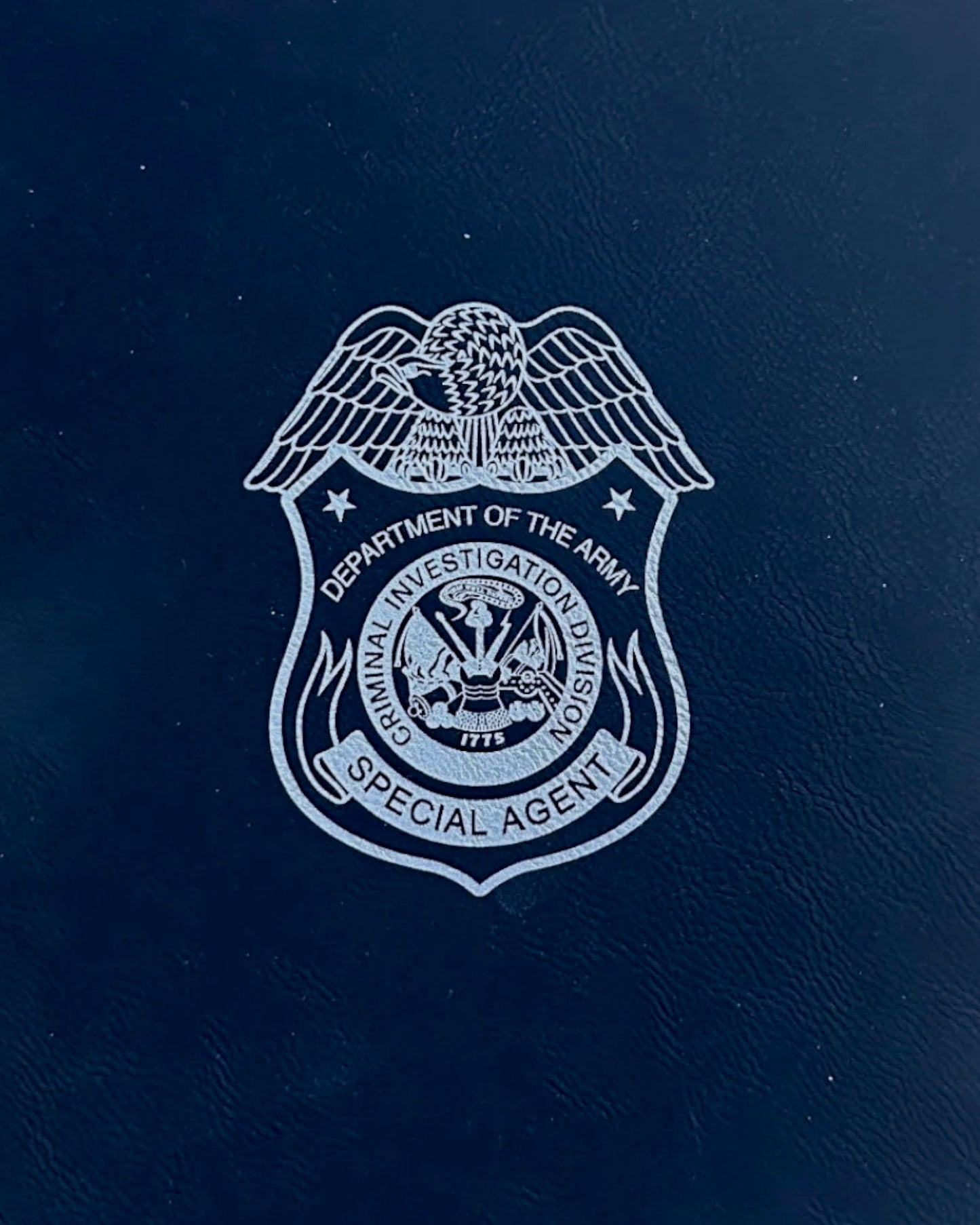 ARMY CID SA ZIPPERED LEATHERLETTE PADFOLIO