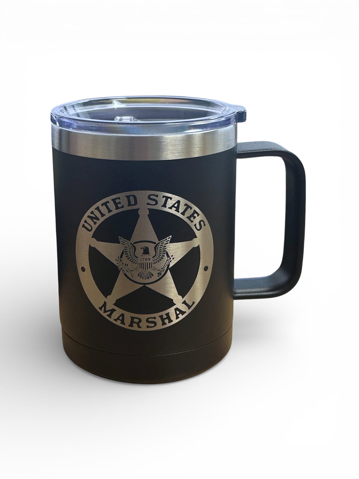 TUMBLER WITH HANDLE 15 OZ - CUSTOM ENGRAVED
