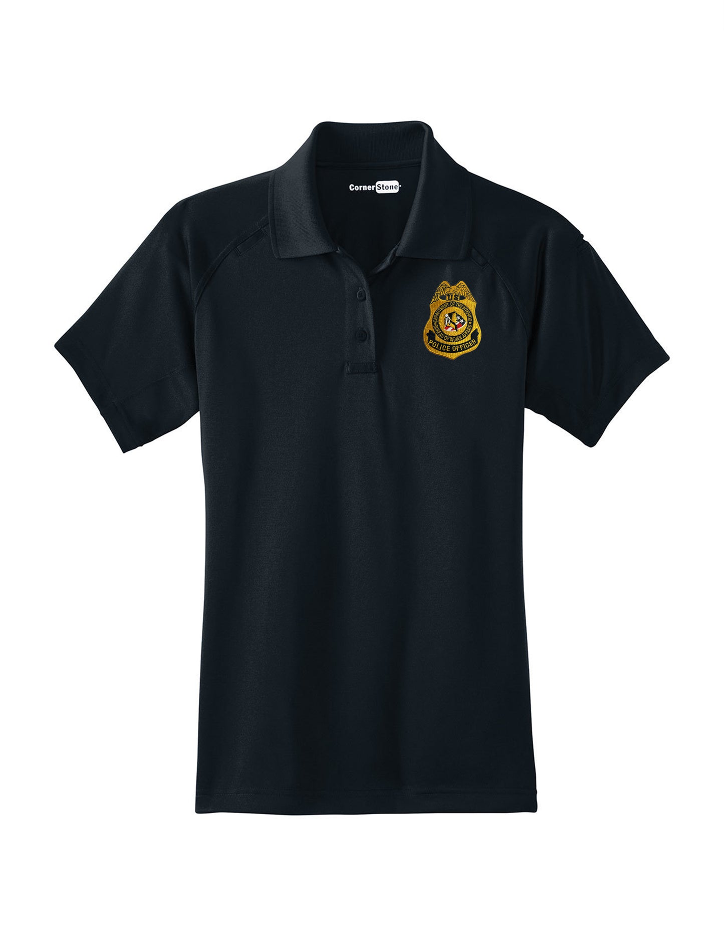 WOMEN'S BIA POLICE OFFICER BADGE POLO-CS411