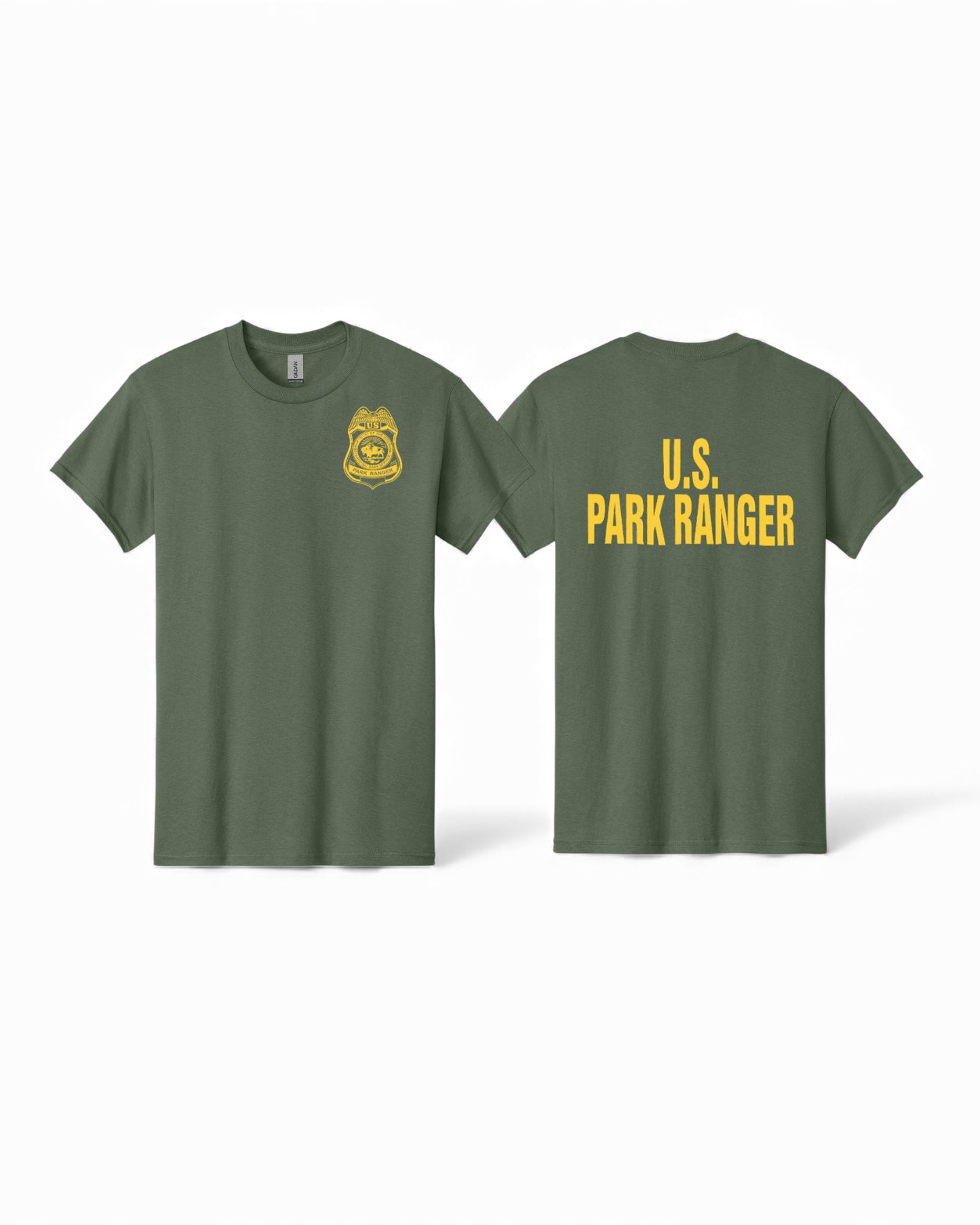 NPS US PARK RANGER T-SHIRT 5000-GOLD INK