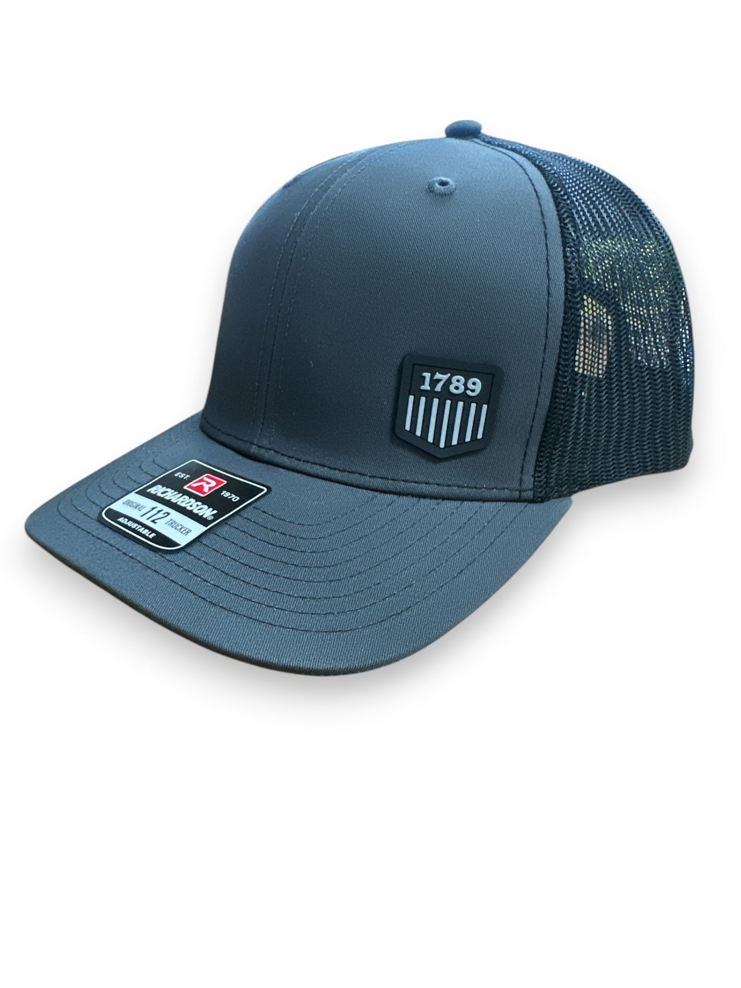 USMS PVC 1789 LOGO BLACK/GREY RICHARDSON HAT