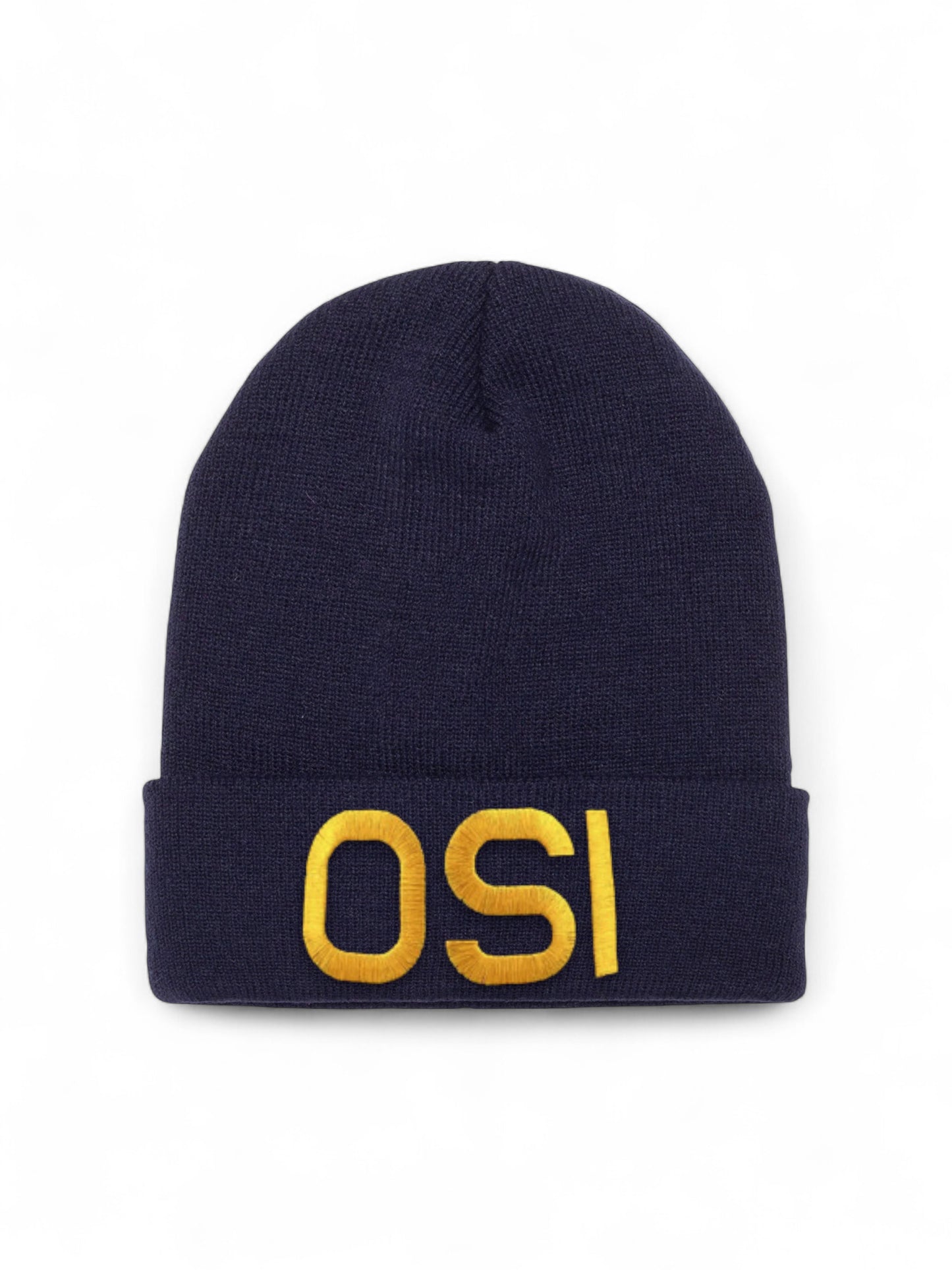 OSI LETTERS CUFFED KNIT BEANIE