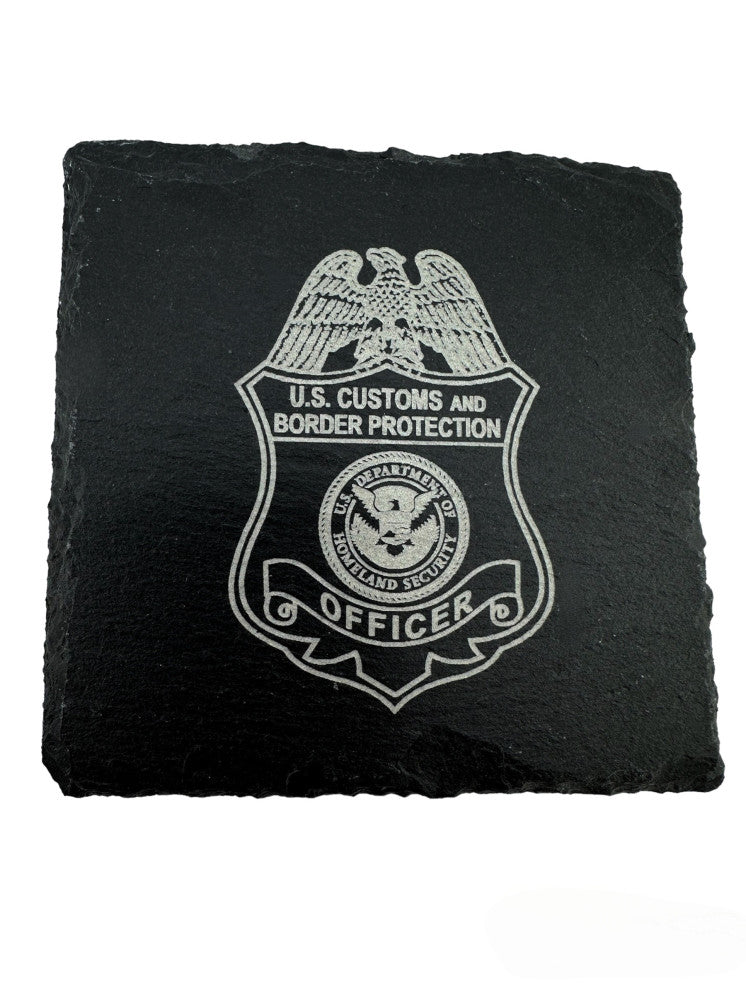 4X4 SQUARE SLATE COASTER LASER ENGRAVED