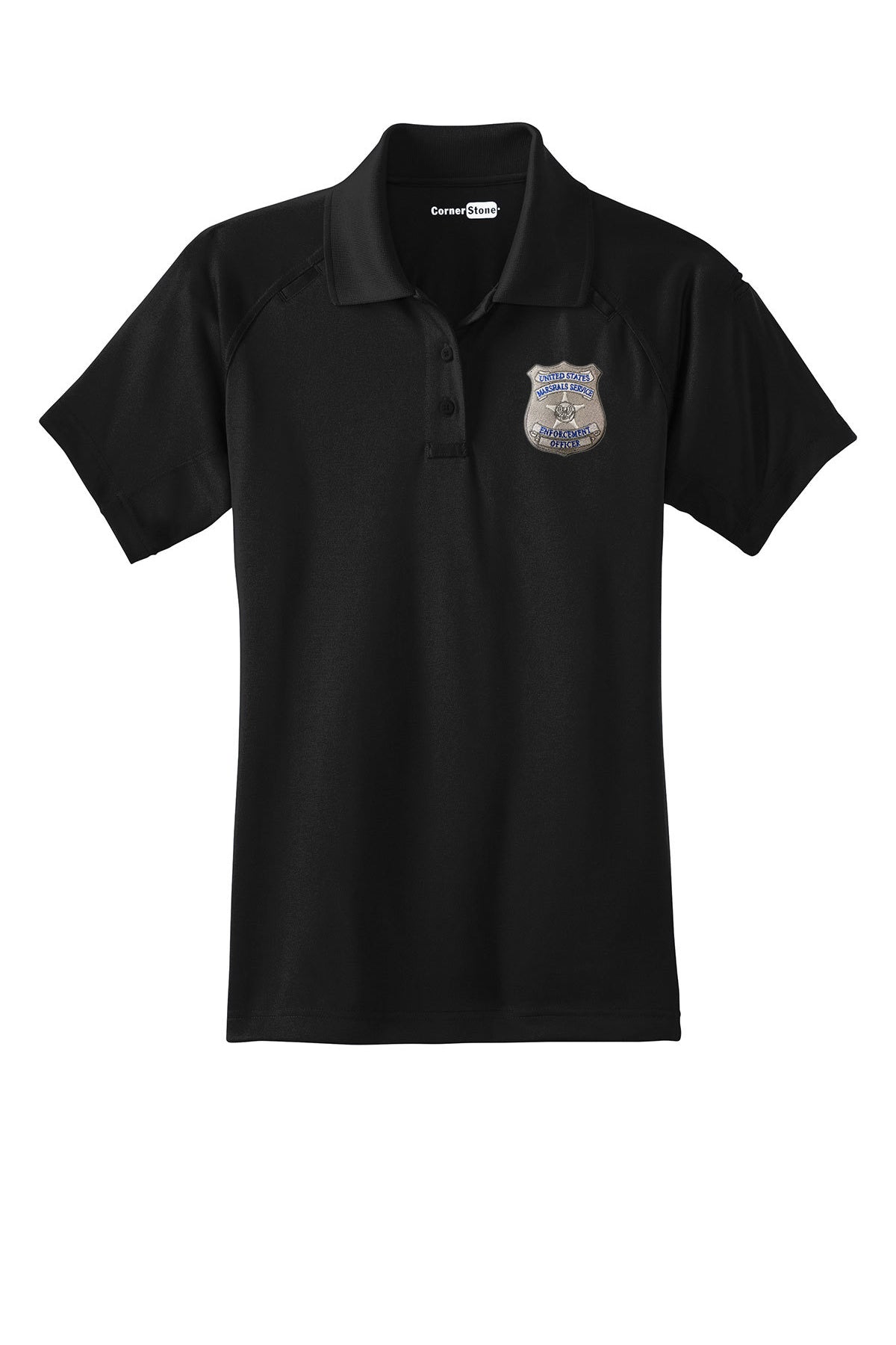 WOMEN'S USMS ENFORCEMENT OFFICER BADGE TACTICAL POLO-CS411