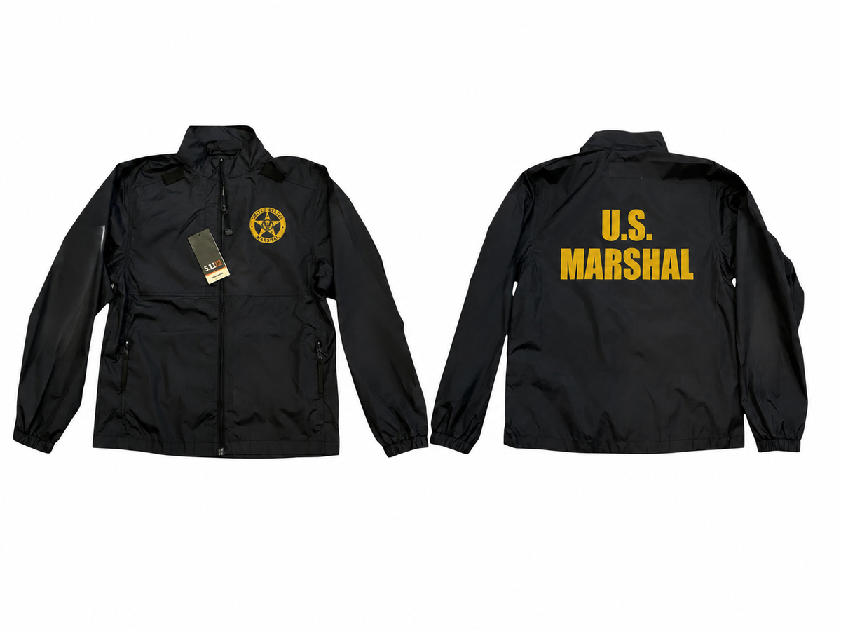 5.11 USMS PACKABLE RAID JACKET-48035-NO SLEEVE PRINT