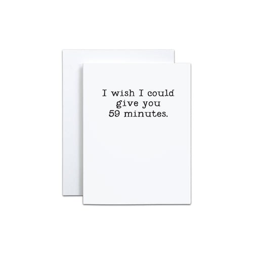 59 Minutes Card
