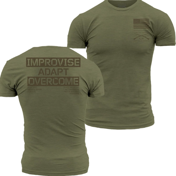 GRUNT STYLE IMPROVISE, ADAPT, OVERCOME TRAINING T-SHIRT