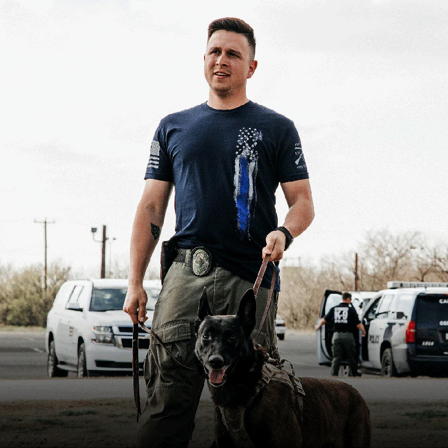 GRUNT STYLE BLUE LINE FLAG