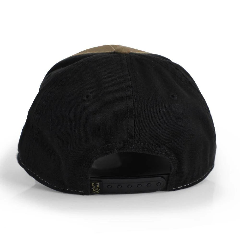 GRUNT STYLE VETERAN FLAG HAT-BROWN