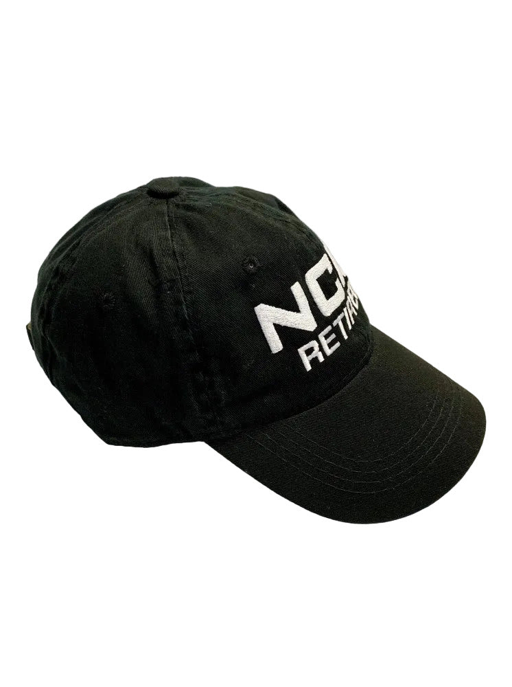 NCIS RETIRED BLACK W/ WHITE LETTERING LOW PROFILE