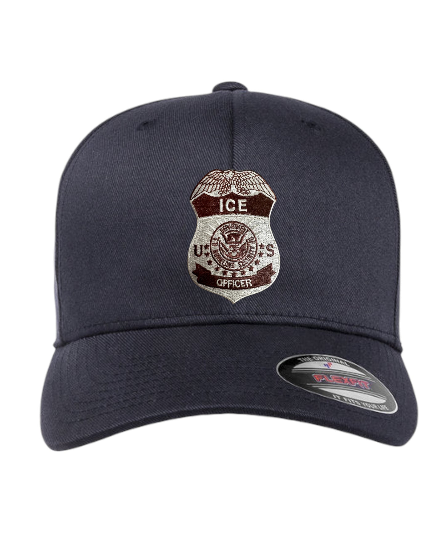 ICE OFFICER BADGE FLEXFIT HAT