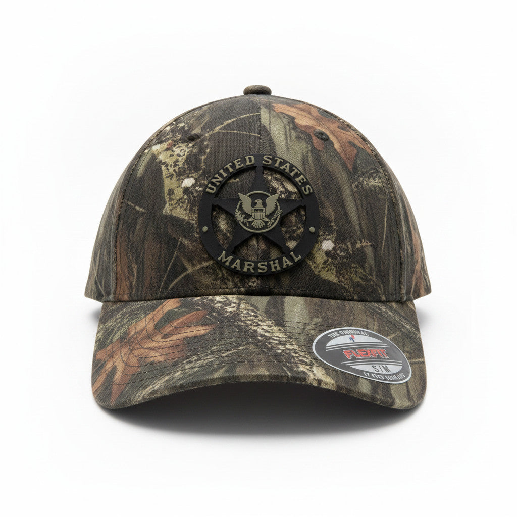 USMS PVC STAR FLEXFIT HAT MULTI REALTREE CAMO CLEARANCE