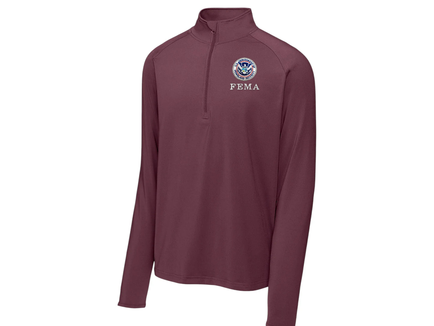 CLEARANCE MEN'S FEMA SPORT TEK SPORT WICK STRETCH 1/2 ZIP PULLOVER-ST850