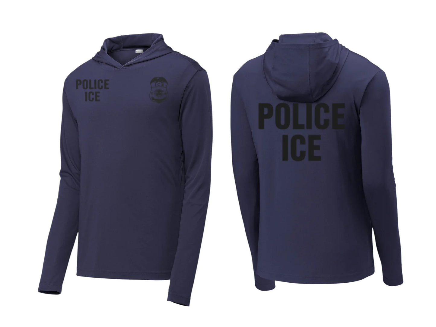POLICE ICE WICKING HOODED PULLOVER-ST358