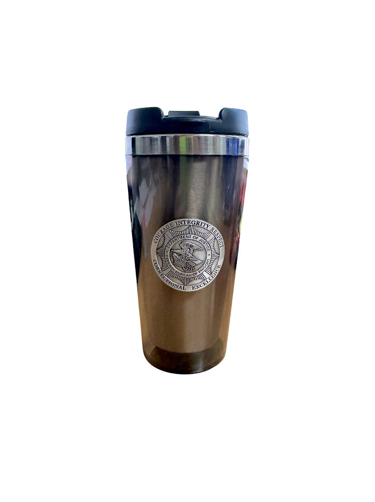 BOP INSULATED TUMBLER WITH PEWTER BADGE
