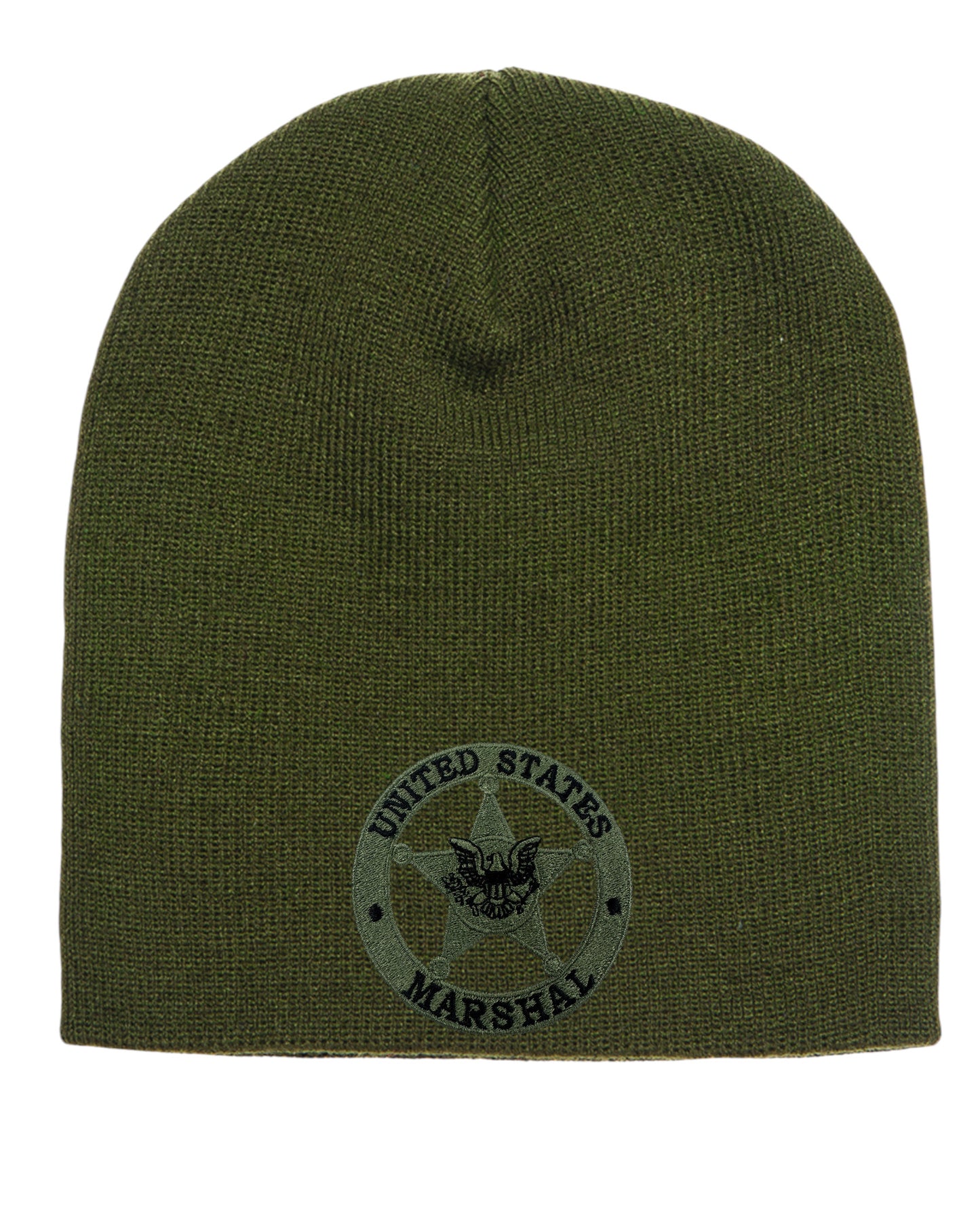 USMS EMBROIDERED SKULL KNIT BEANIE