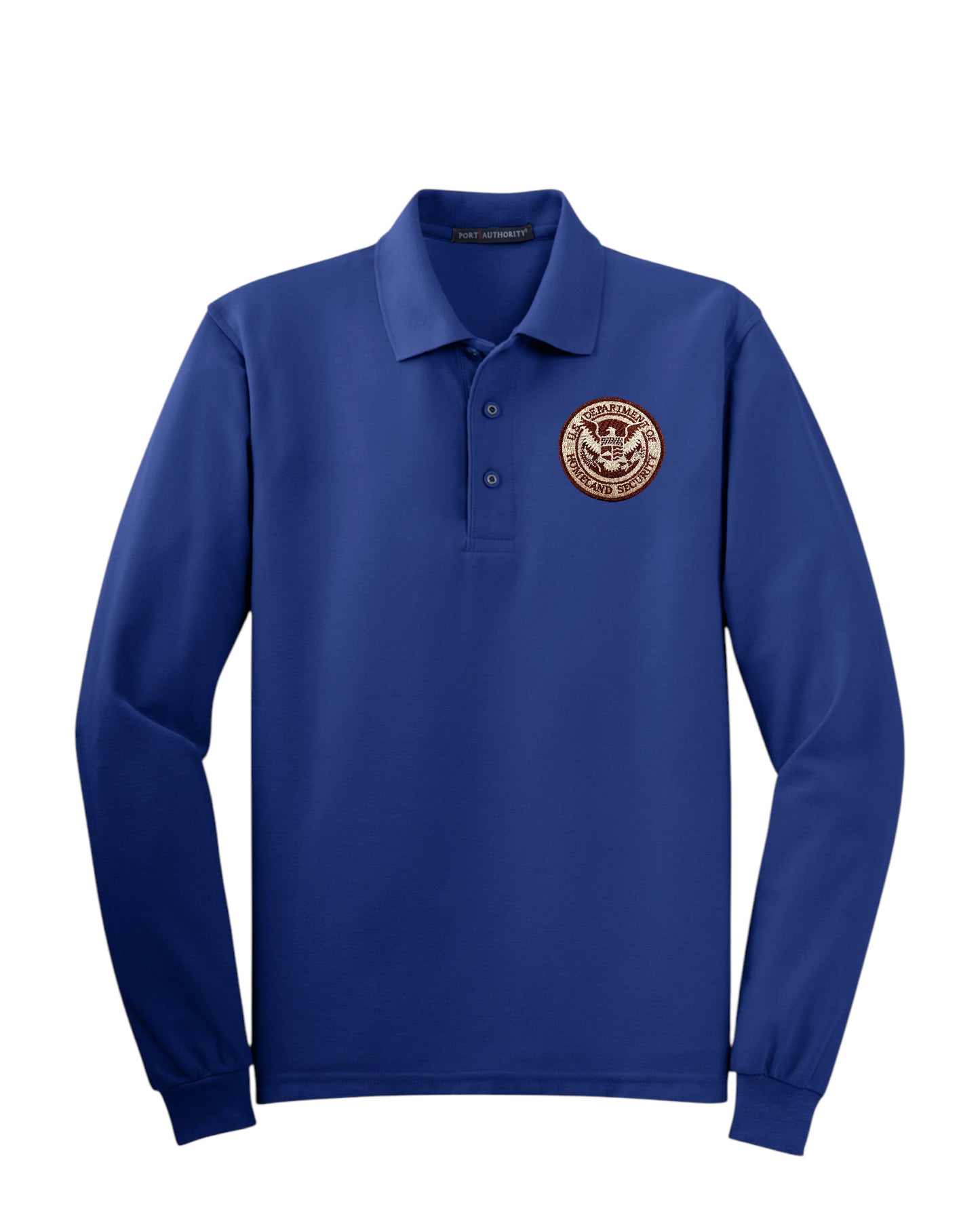 MEN'S LONG SLEEVE DHS SEAL PORT AUTHORITY POLO - K500LS