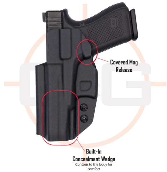 C&G HOLSTER IWB ALPHA FOR GLOCK 19/19X/23/44/45