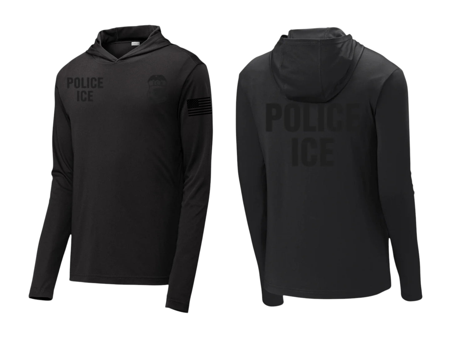 POLICE ICE WICKING HOODED PULLOVER-ST358