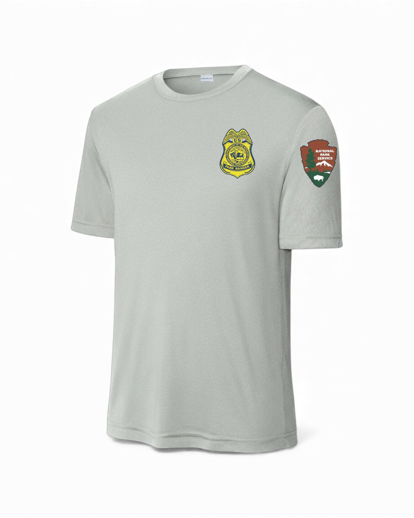 NPS WICKING T-SHIRT W/ NPS BADGE & ARROWHEAD-ST350