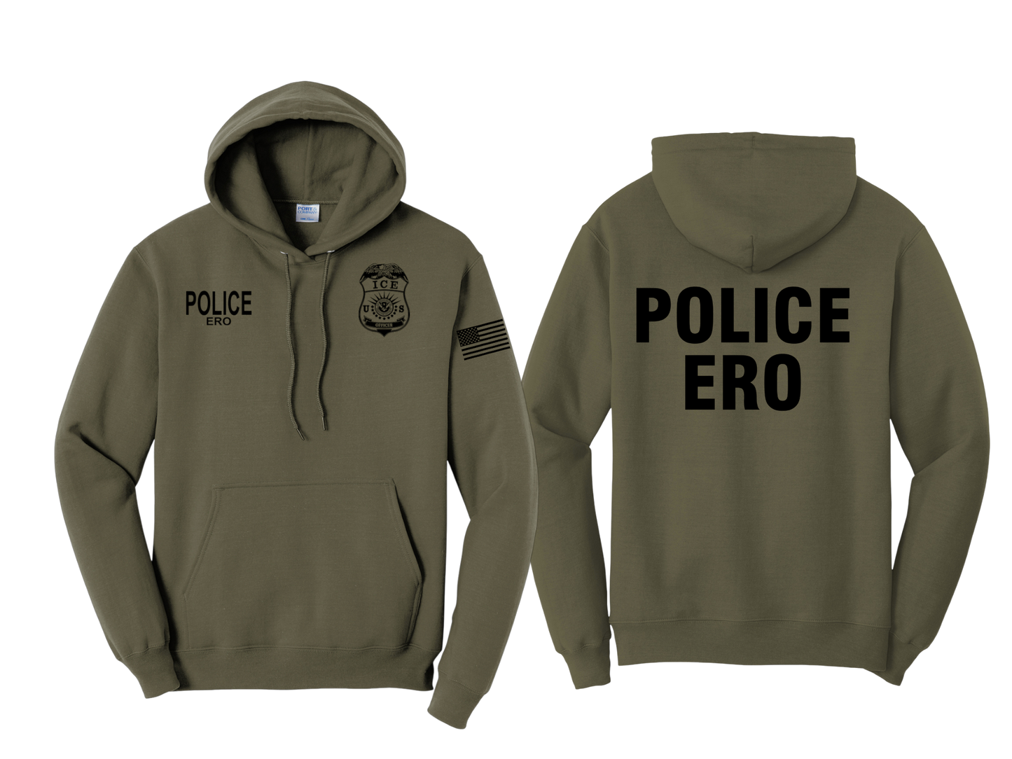 ICE ERO COTTON HOODED PULLOVER-PC78H