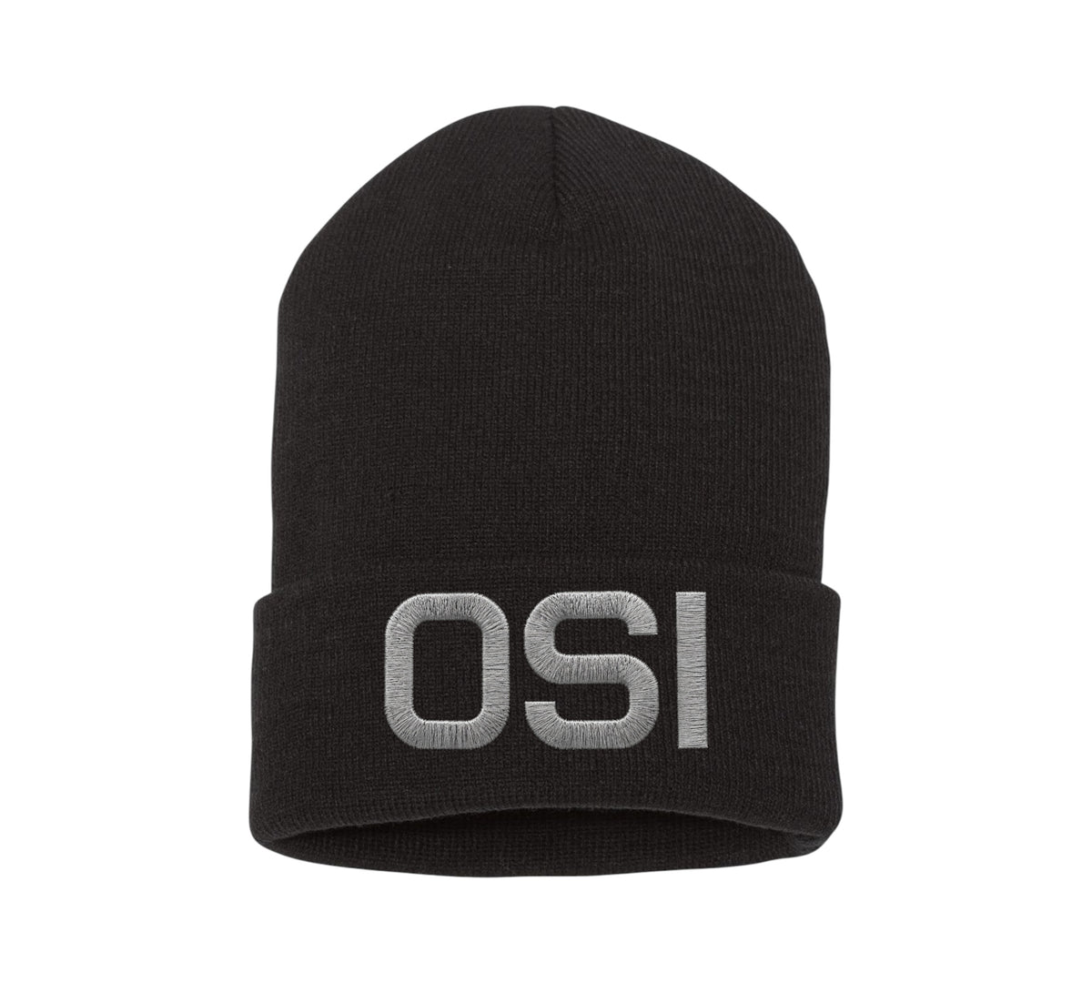 OSI LETTERS CUFFED KNIT BEANIE