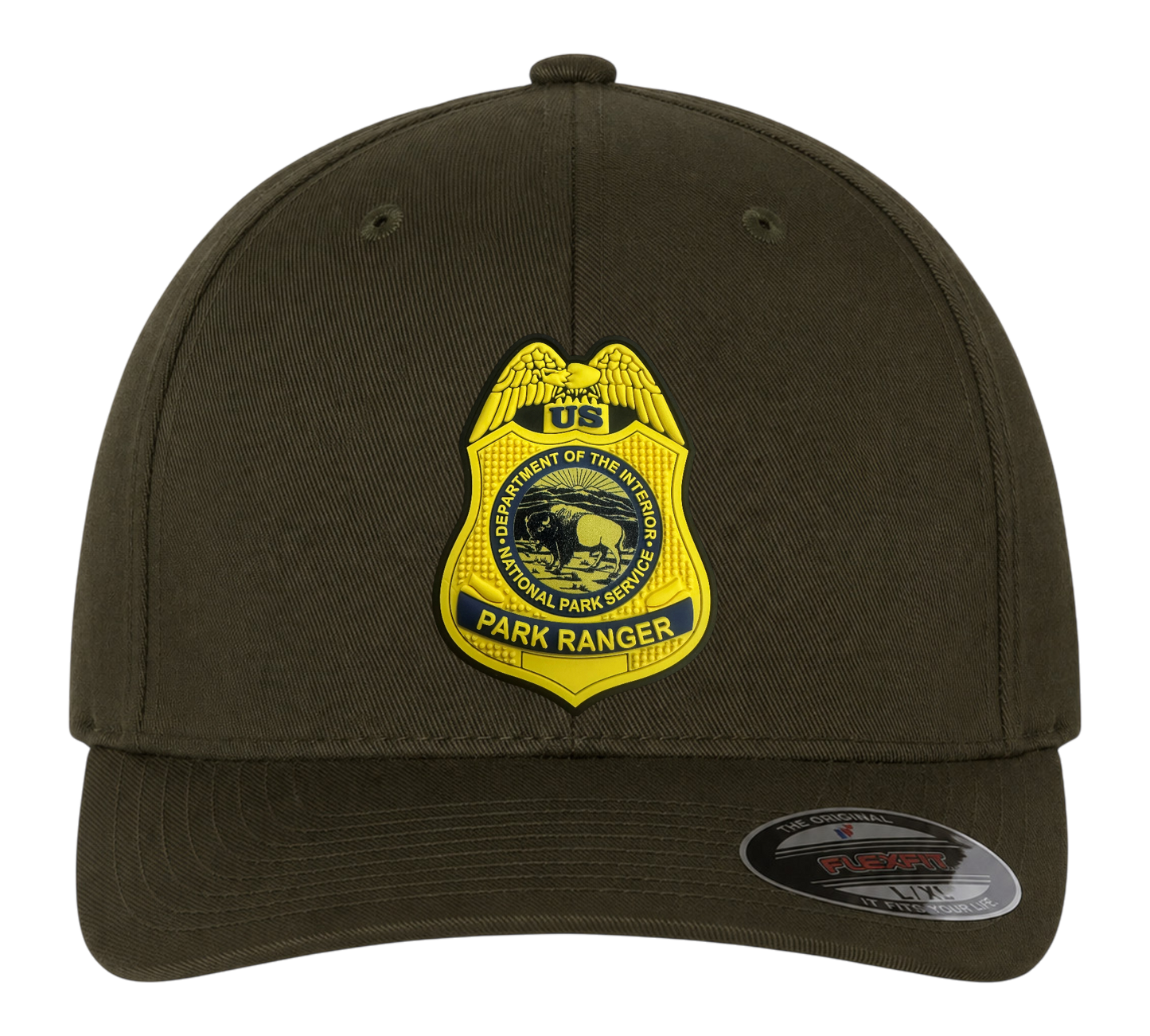 NPS PARK RANGER BADGE PVC PATCH FLEXFIT HAT