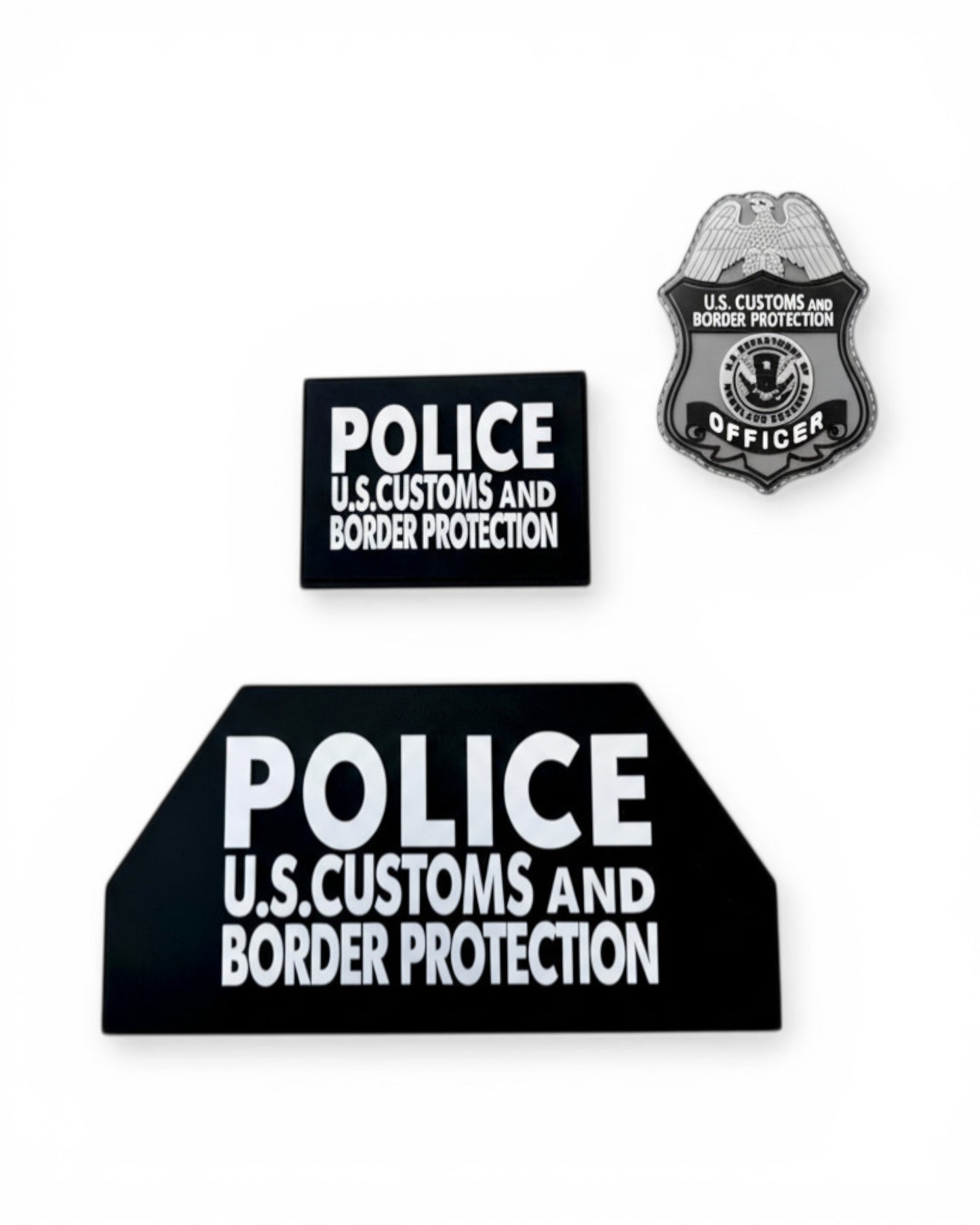 CBP OFFICER PVC 3 PATCH PANEL SET