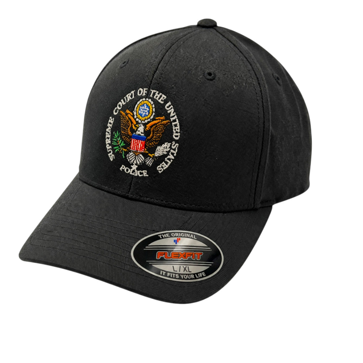 SUPREME COURT POLICE SEAL EMBROIDERED FLEXFIT HAT – Sally