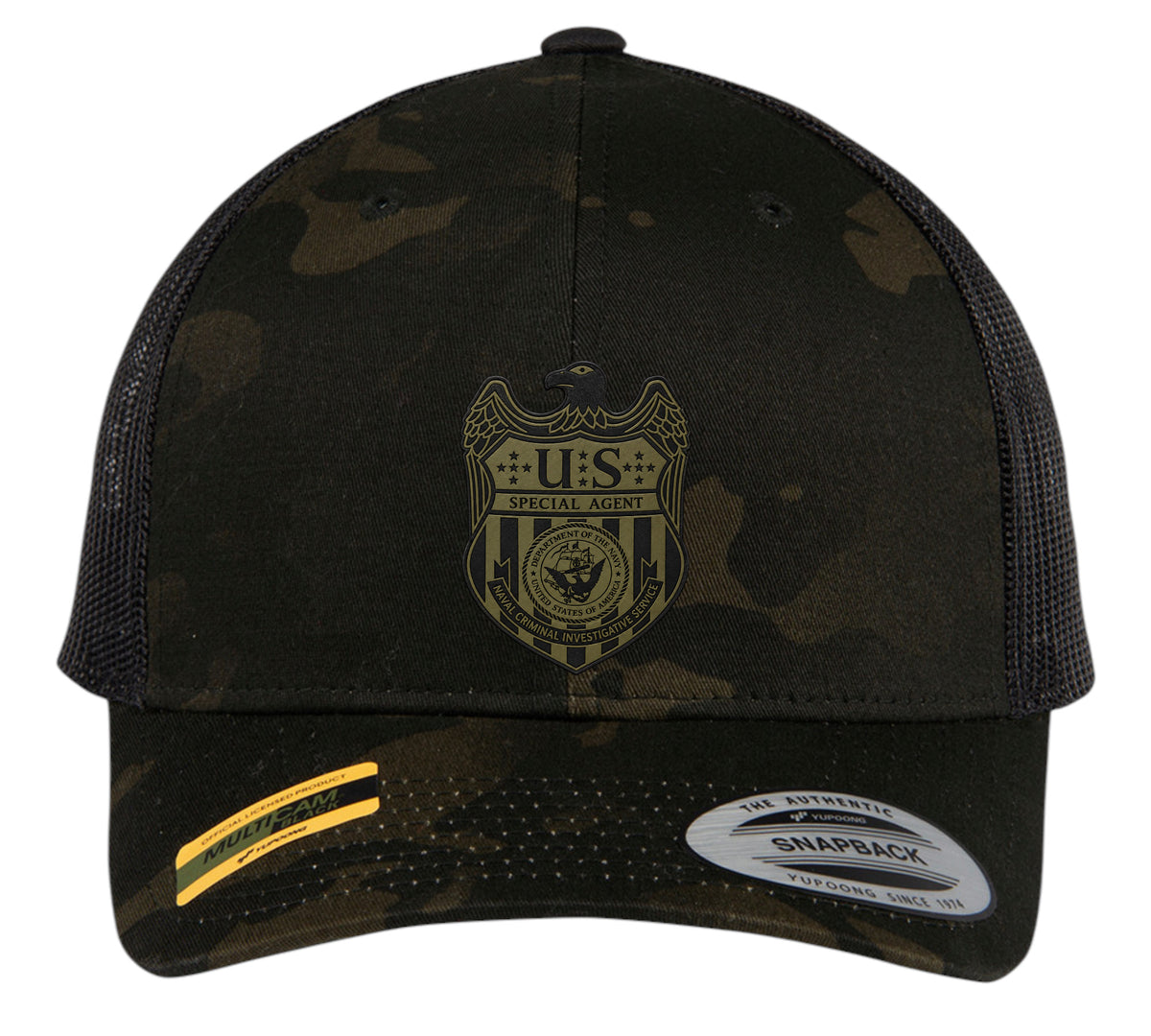 NCIS S/A LEATHERETTE PATCH ON YP CLASSIC HAT-STC39