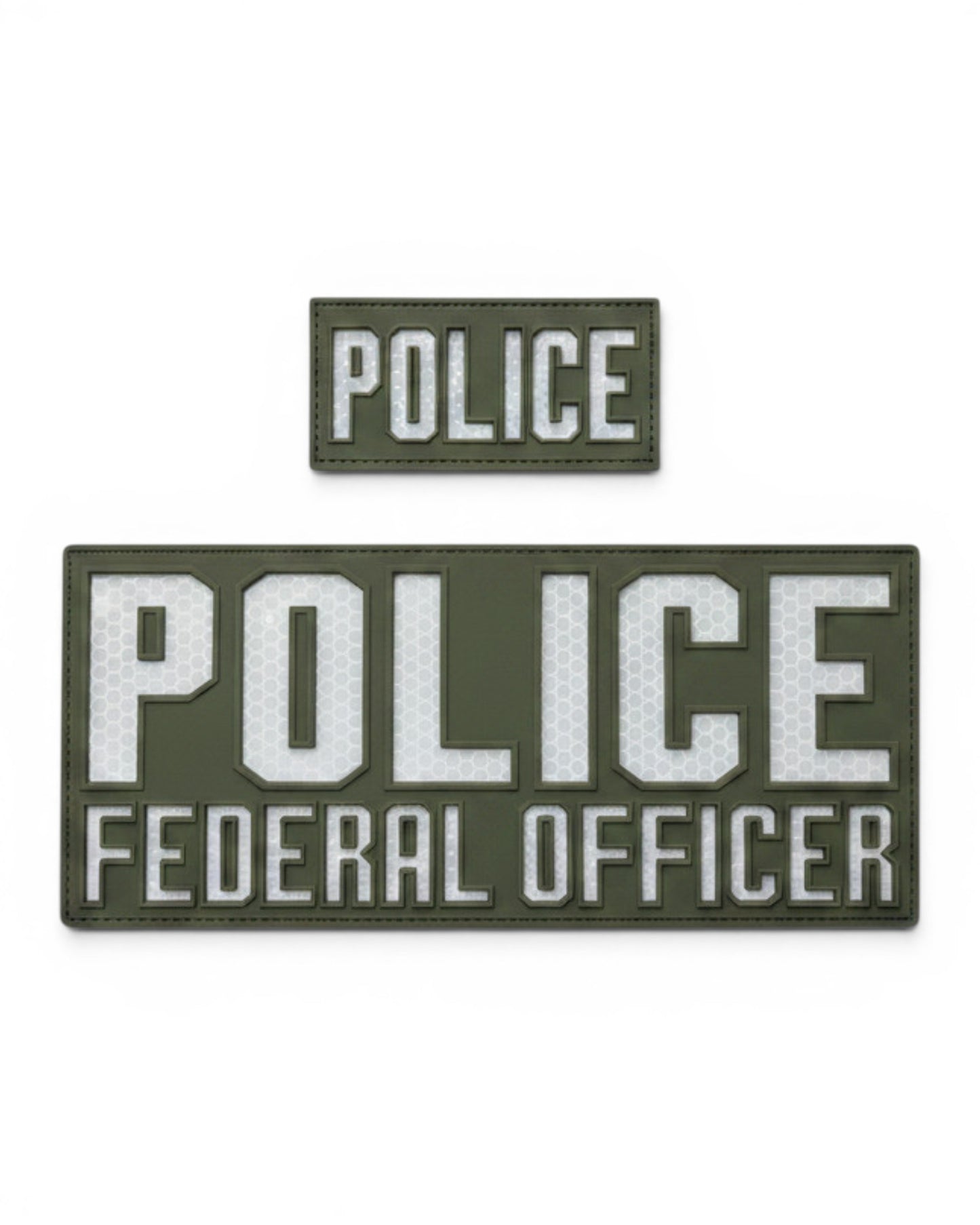 NEW! POLICE FEDERAL OFFICER PVC PATCH SET