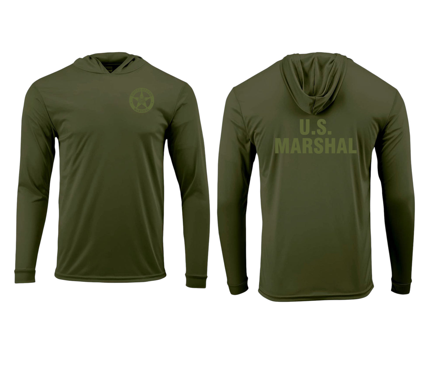 USMS HOODED PULLOVER L/S T-SHIRT 220