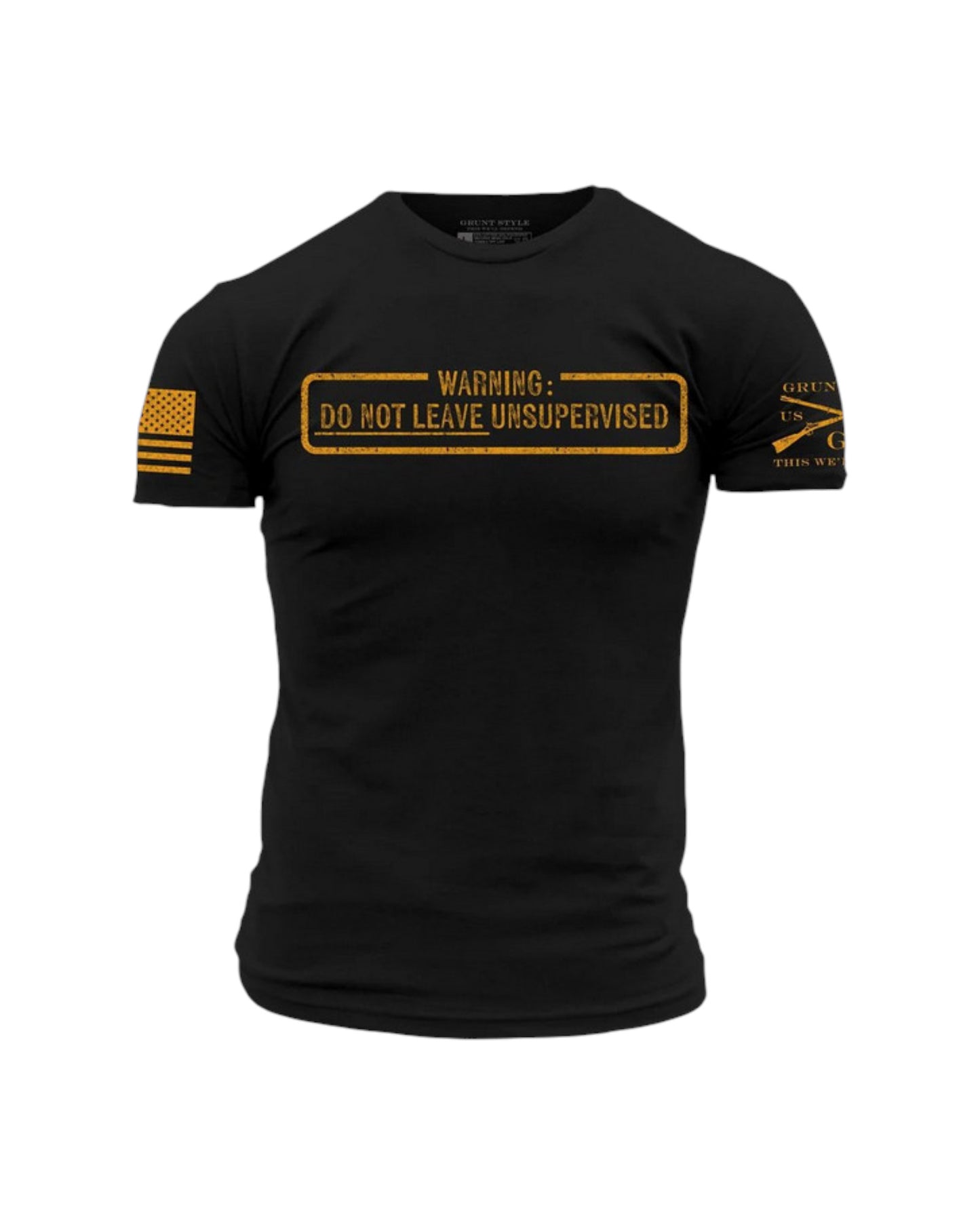 GRUNT STYLE NEEDS SUPERVISION T-SHIRT BLACK