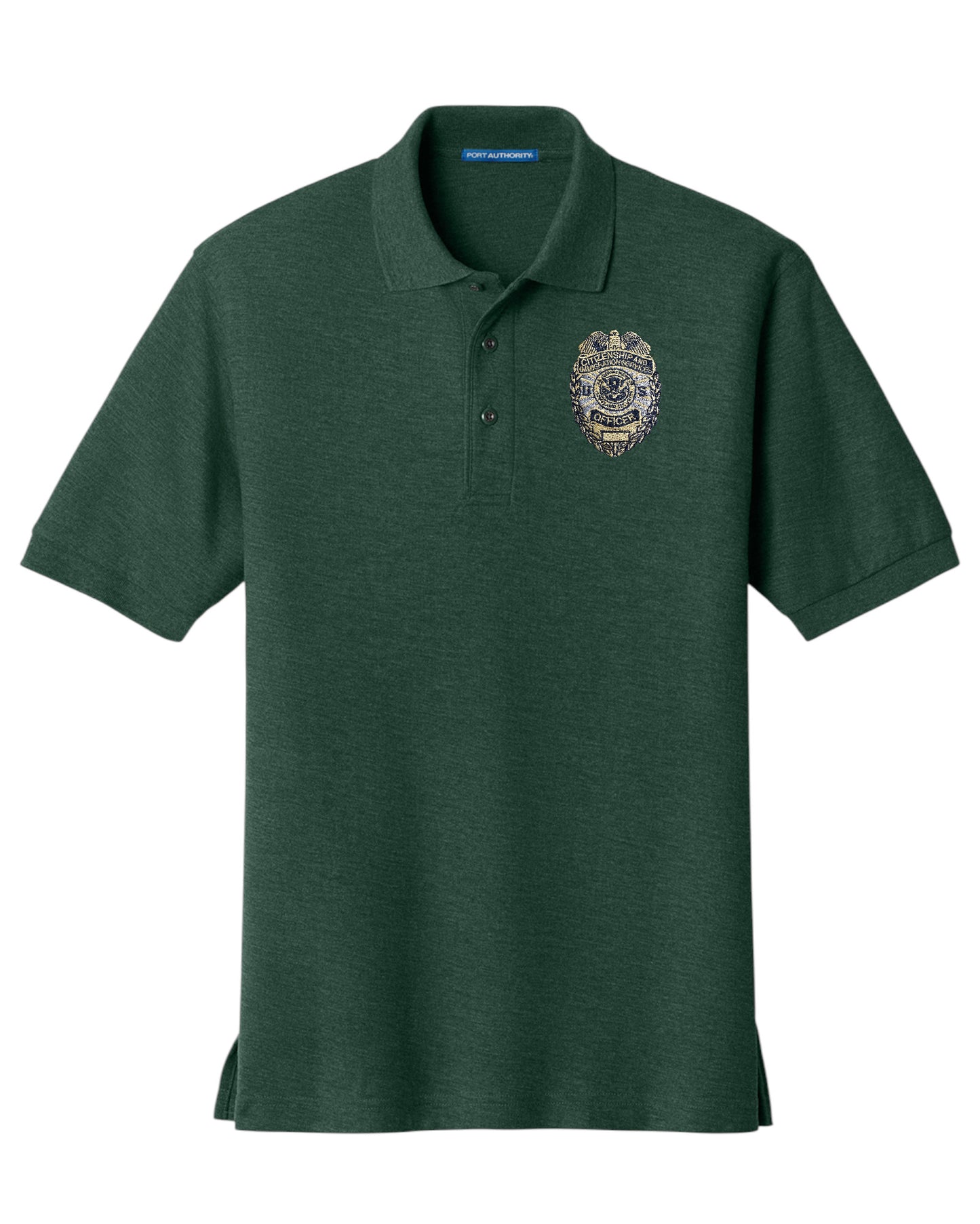 MEN'S CIS OFFICER BADGE PORT AUTHORITY POLO - K500