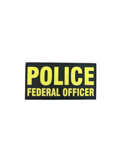 PVC POLICE FEDERAL OFFICER 6"X3"