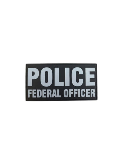 PVC POLICE FEDERAL OFFICER 6"X3"