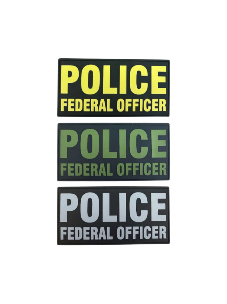 PVC POLICE FEDERAL OFFICER 6"X3"
