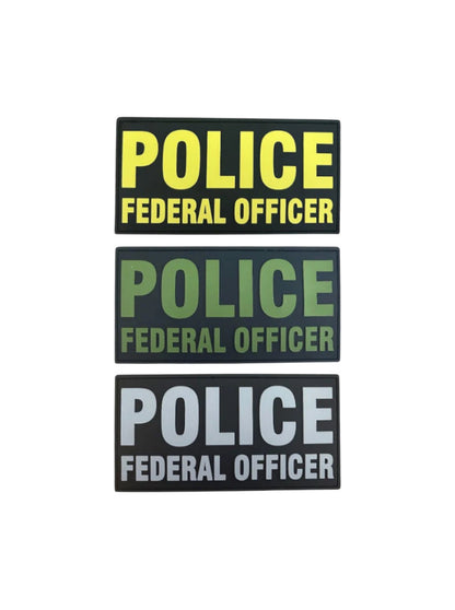 PVC POLICE FEDERAL OFFICER 6"X3"